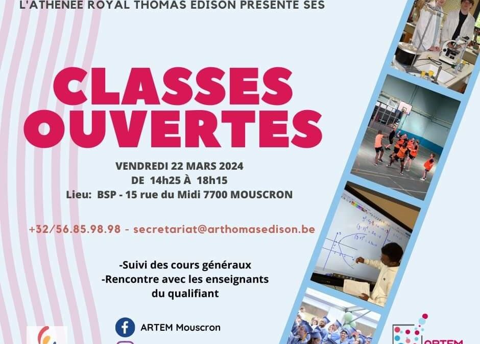 classes ouvertes mouscron